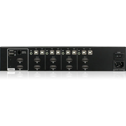 IOGEAR 4-Port Dual View HDMI Secure KVM with Audio and CAC Protection Profile v4.0