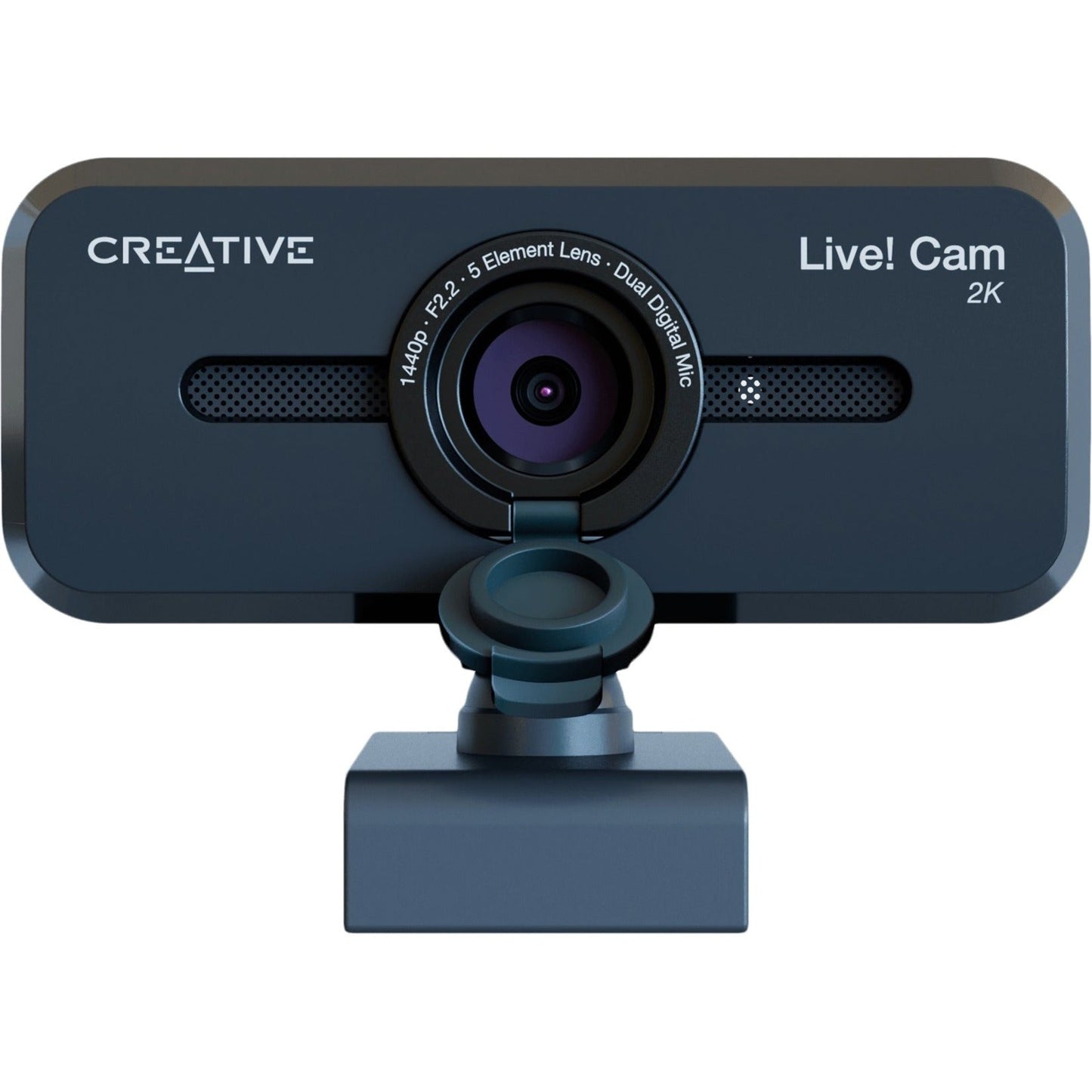 Creative Live! Cam Sync V3 2K QHD USB Webcam with 4X Digital Zoom (4 Zoom Modes from Wide Angle to Narrow Portrait View) Privacy Lens 2 Mics for PC and Mac