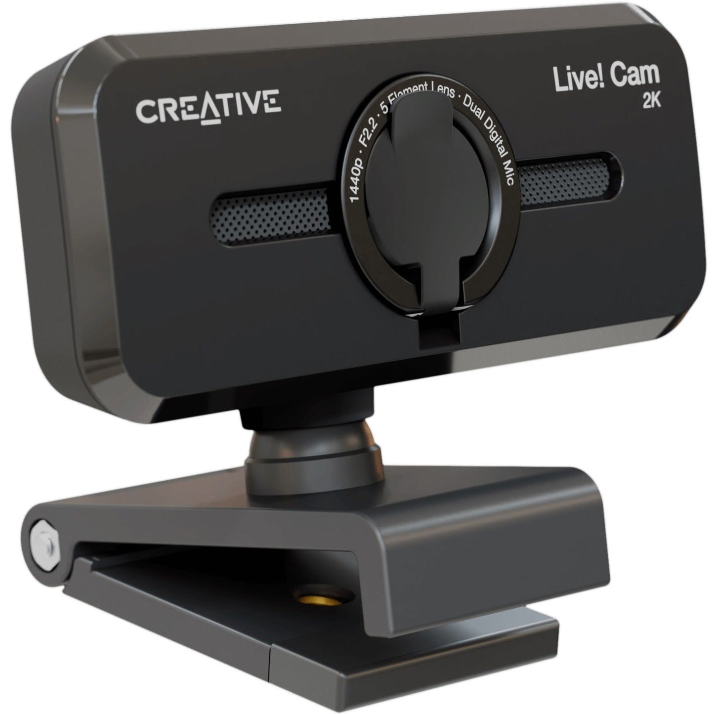 Creative Live! Cam Sync V3 2K QHD USB Webcam with 4X Digital Zoom (4 Zoom Modes from Wide Angle to Narrow Portrait View) Privacy Lens 2 Mics for PC and Mac