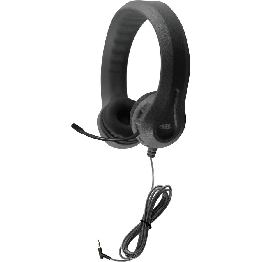 Hamilton Buhl Kid's Flex-Phones 3.5mm TRRS Headset with Gooseneck Microphone BLACK - 42 Pack