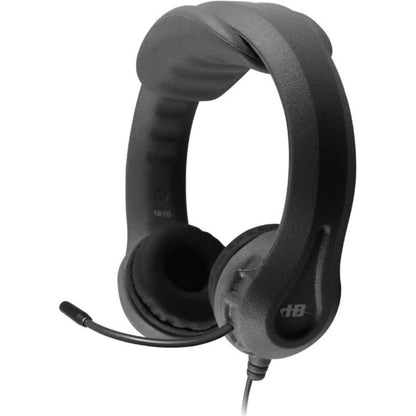 Hamilton Buhl Kid's Flex-Phones 3.5mm TRRS Headset with Gooseneck Microphone BLACK - 42 Pack