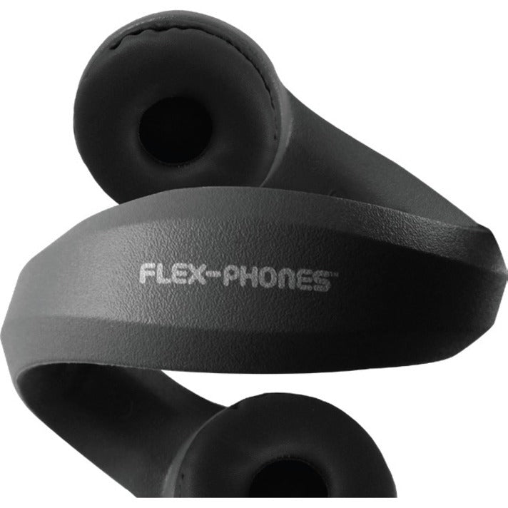 Hamilton Buhl Kid's Flex-Phones 3.5mm TRRS Headset with Gooseneck Microphone BLACK - 42 Pack