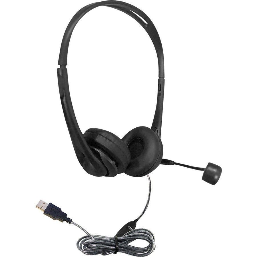 Hamilton Buhl Personal-Size USB Multimedia Headset with Steel-Reinforced Gooseneck Mic