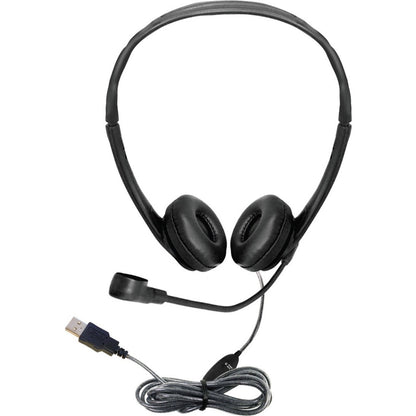 Hamilton Buhl Personal-Size USB Multimedia Headset with Steel-Reinforced Gooseneck Mic