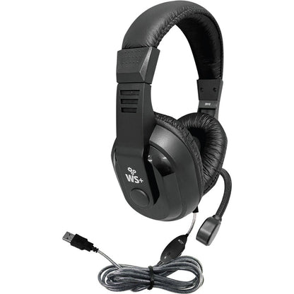 Hamilton Buhl Deluxe USB Multimedia Headset with Steel-Reinforced Gooseneck Mic