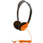 Hamilton Buhl Personal On-Ear Stereo Headphone ORANGE - 200 Pack