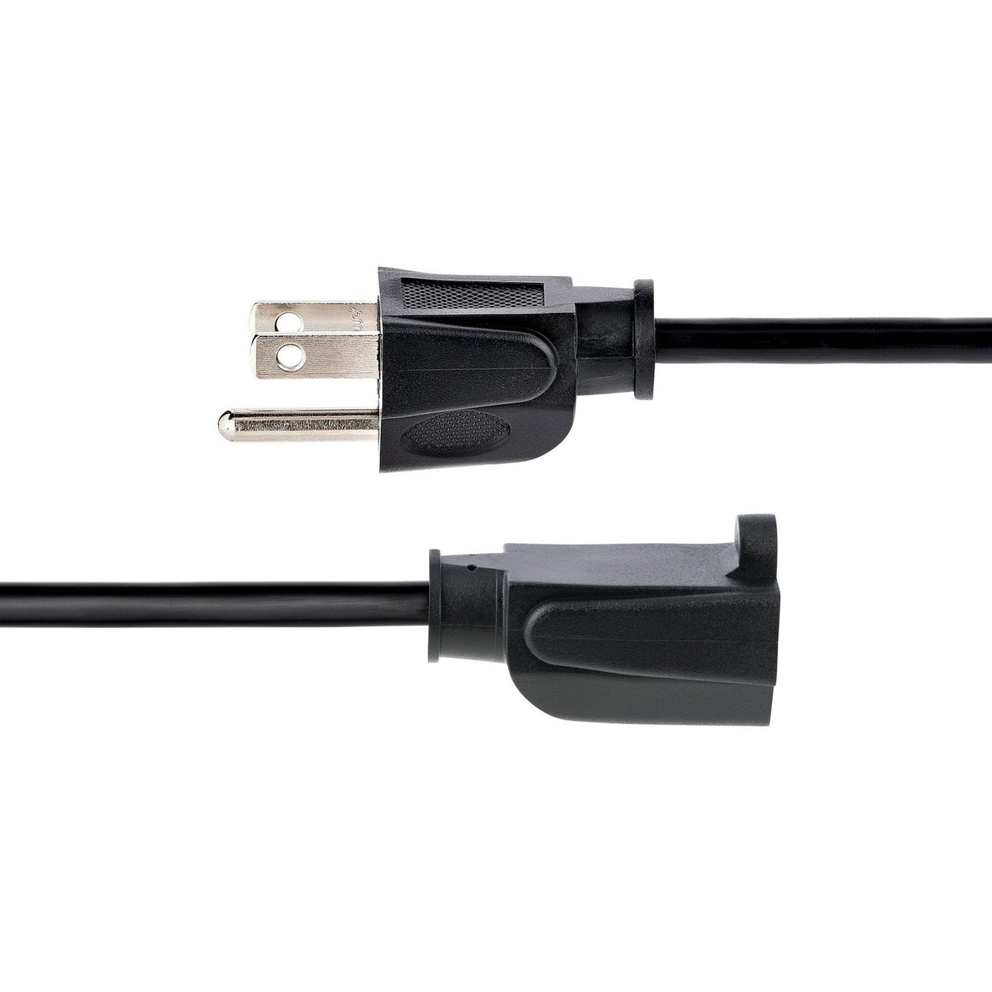 StarTech.com 15ft (4.5m) Heavy Duty Extension Cord NEMA5-15P to NEMA5-15R Black Extension Cord 15A 125V 14AWG Heavy Gauge Power Cable