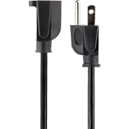 StarTech.com 15ft (4.5m) Heavy Duty Extension Cord NEMA5-15P to NEMA5-15R Black Extension Cord 15A 125V 14AWG Heavy Gauge Power Cable