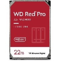 Western Digital Red Pro WD221KFGX 22 TB Hard Drive - 3.5" Internal - SATA (SATA/600) - Conventional Magnetic Recording (CMR) Method