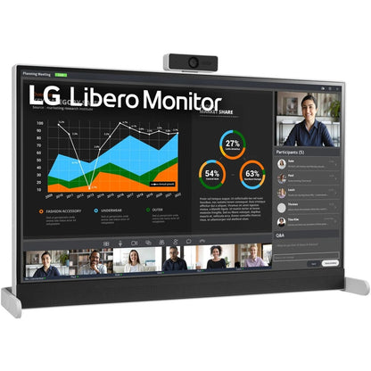 LG 27BQ70QC-S 27" Webcam WQHD LCD Monitor - 16:9 - Black