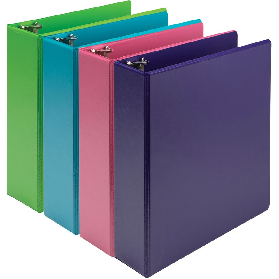 Samsill Earth's Choice Plant-Based Durable 3 Inch 3 Ring View Binders - Assorted