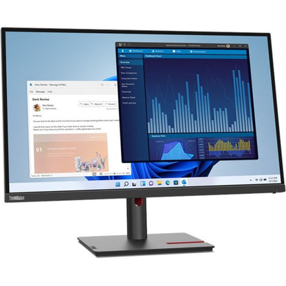 Lenovo ThinkVision T27p-30 27" Webcam 4K UHD LCD Monitor - 16:9 - Black