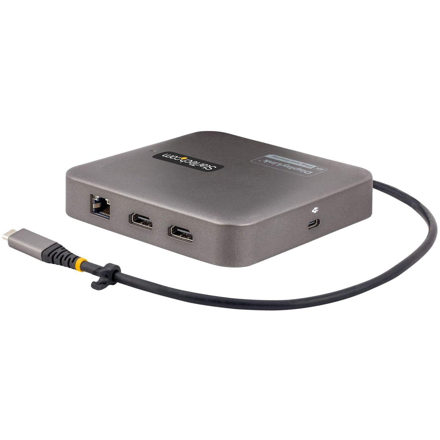 StarTech.com USB C Multiport Adapter Dual 4K 60Hz HDMI 2.0b 2x 10Gbps USB Hub 100W PD Pass-Through GbE SD Mini Dock Win/Mac