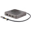 StarTech.com USB C Multiport Adapter Dual 4K 60Hz HDMI 2.0b 2x 10Gbps USB Hub 100W PD Pass-Through GbE SD Mini Dock Win/Mac