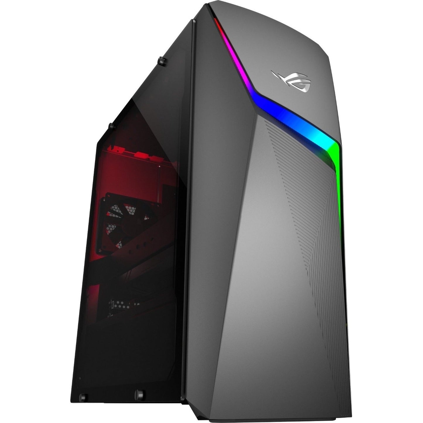 Asus ROG Strix G10DK-PB766 Gaming Desktop Computer - AMD Ryzen 7 5700G Octa-core (8 Core) - 16 GB RAM DDR4 SDRAM - 1 TB HDD - 512 GB M.2 PCI Express NVMe 3.0 SSD - Mid-tower - Gray