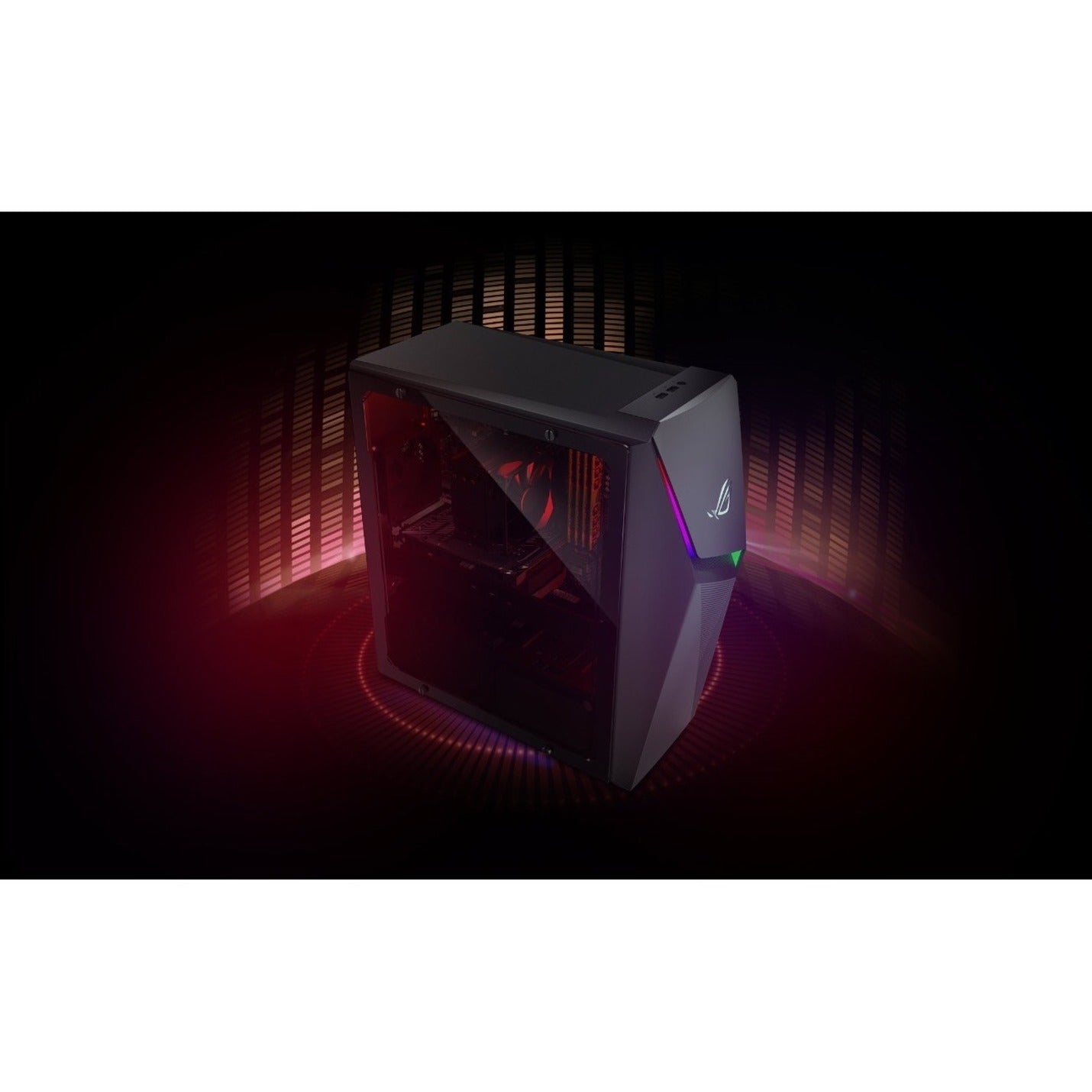 Asus ROG Strix G10DK-PB766 Gaming Desktop Computer - AMD Ryzen 7 5700G Octa-core (8 Core) - 16 GB RAM DDR4 SDRAM - 1 TB HDD - 512 GB M.2 PCI Express NVMe 3.0 SSD - Mid-tower - Gray