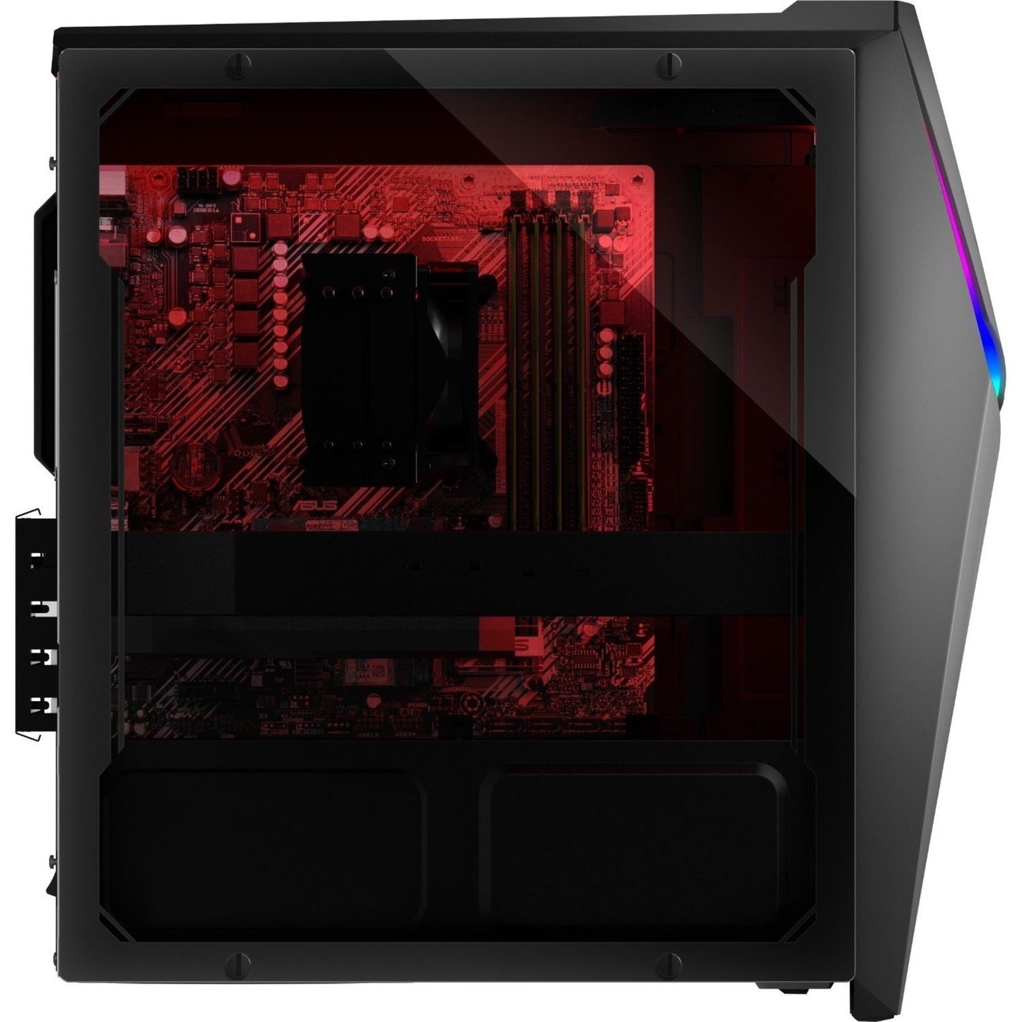 Asus ROG Strix G10DK-PB766 Gaming Desktop Computer - AMD Ryzen 7 5700G Octa-core (8 Core) - 16 GB RAM DDR4 SDRAM - 1 TB HDD - 512 GB M.2 PCI Express NVMe 3.0 SSD - Mid-tower - Gray