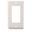 C2G Decorative Style Single Gang Wall Plate - White