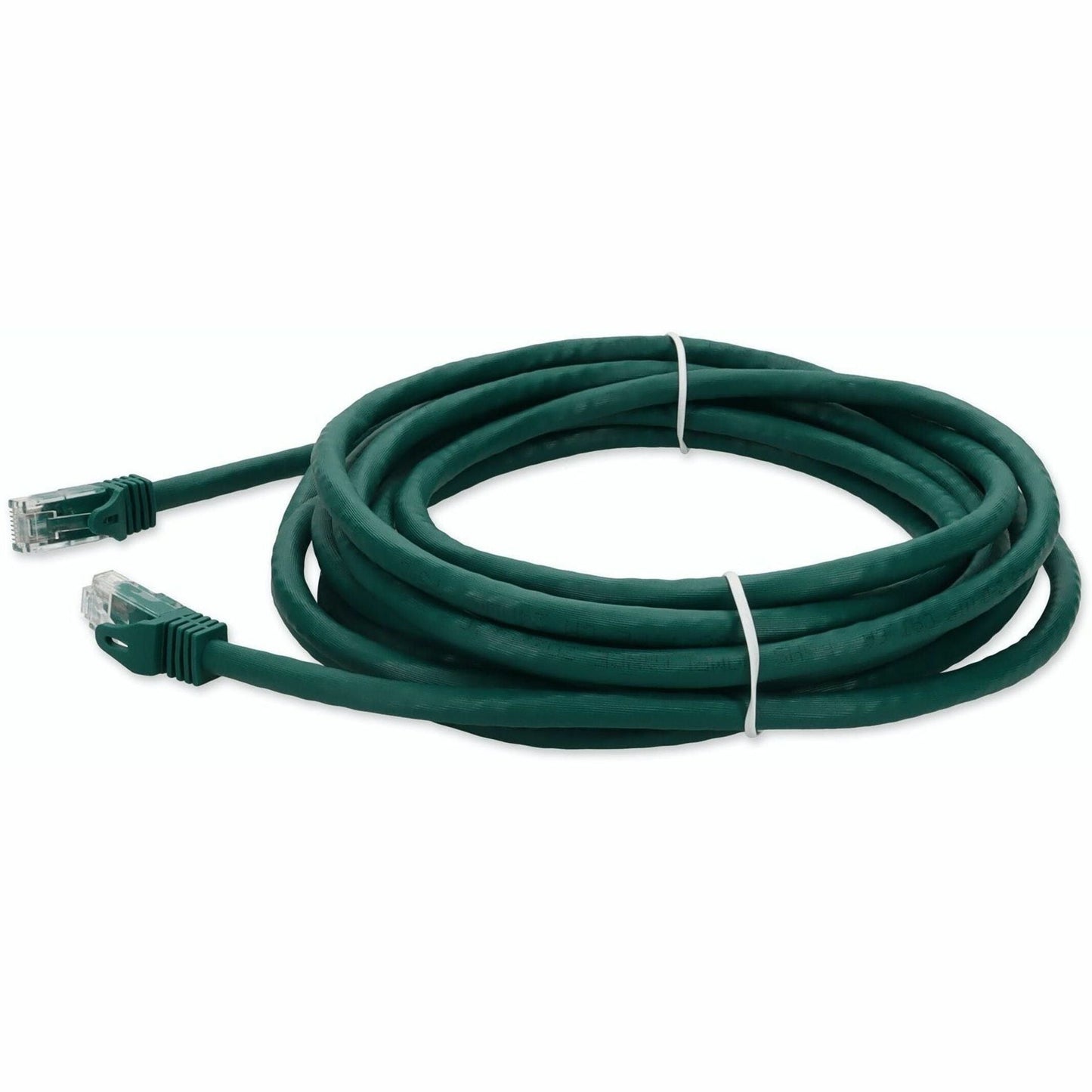 AddOn 33ft RJ-45 (Male) to RJ-45 (Male) Green Cat6A UTP PVC Copper Patch Cable