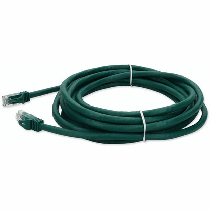 AddOn 33ft RJ-45 (Male) to RJ-45 (Male) Green Cat6A UTP PVC Copper Patch Cable