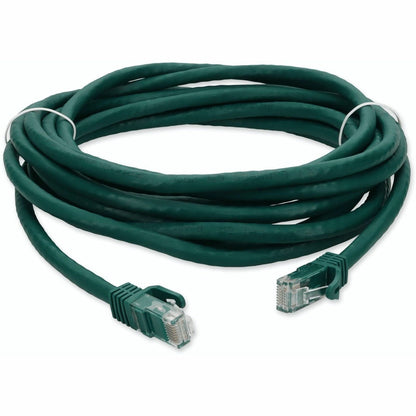 AddOn 33ft RJ-45 (Male) to RJ-45 (Male) Green Cat6A UTP PVC Copper Patch Cable