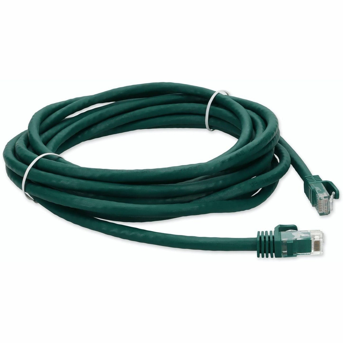 AddOn 33ft RJ-45 (Male) to RJ-45 (Male) Green Cat6A UTP PVC Copper Patch Cable