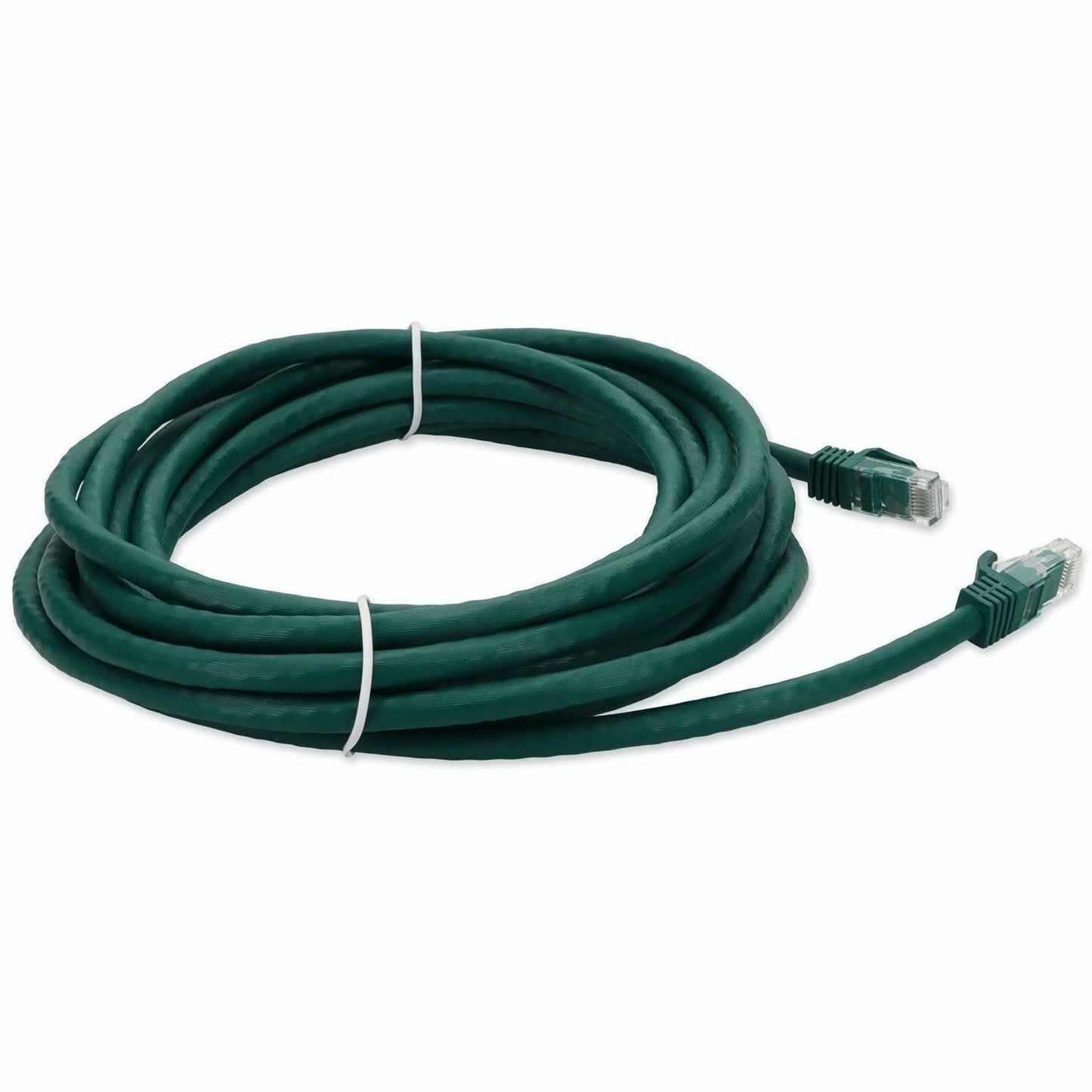 AddOn 33ft RJ-45 (Male) to RJ-45 (Male) Green Cat6A UTP PVC Copper Patch Cable