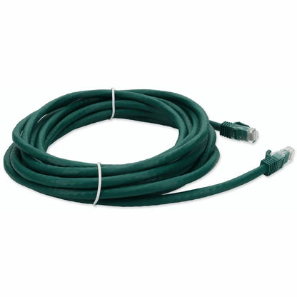 AddOn 33ft RJ-45 (Male) to RJ-45 (Male) Green Cat6A UTP PVC Copper Patch Cable