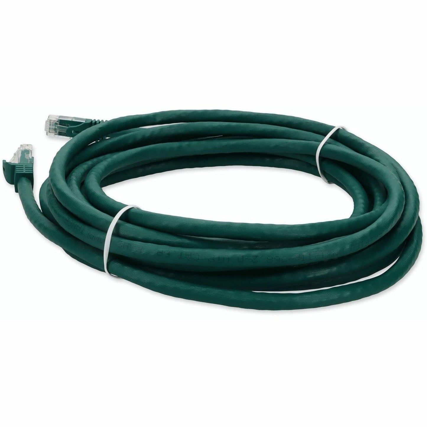 AddOn 33ft RJ-45 (Male) to RJ-45 (Male) Green Cat6A UTP PVC Copper Patch Cable