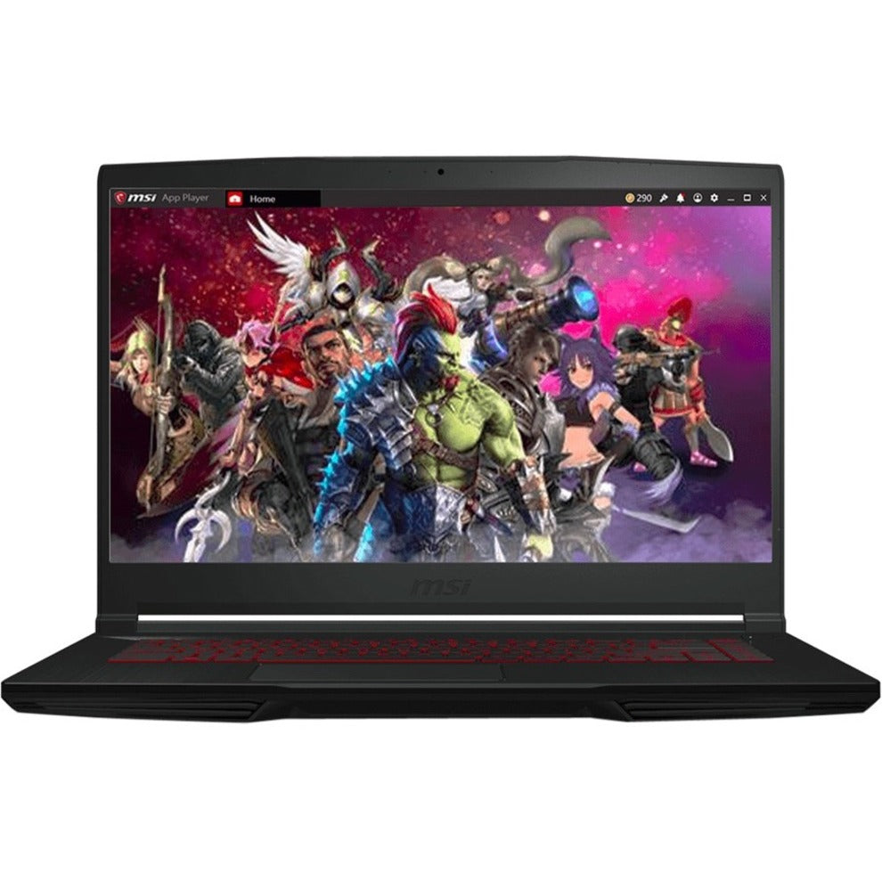 MSI GF63 THIN GF63 Thin 10SC-838 15.6" Gaming Notebook - Full HD - 1920 x 1080 - Intel Core i5 10th Gen i5-10500H Hexa-core (6 Core) 2.50 GHz - 8 GB Total RAM - 512 GB SSD - Black