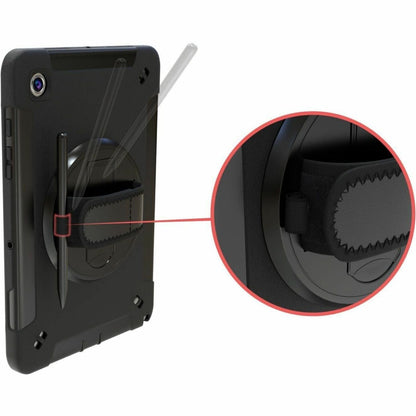 CTA Digital Protective Case with Built-in 360 Degree Rotatable Grip Kickstand & Pen Slot for Samsung Galaxy Tab A8 10.5&acirc;&euro;Â Tablet