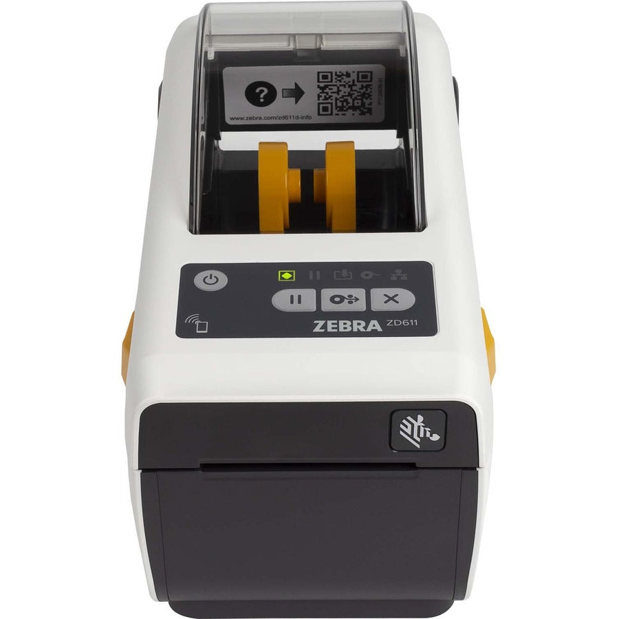 Zebra ZD611 Desktop Thermal Transfer Printer - Monochrome - Label/Receipt Print - Ethernet - USB - USB Host - Bluetooth - Near Field Communication (NFC) - US - With Cutter