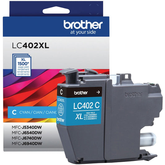 Brother LC402XLCS Original High Yield Inkjet Ink Cartridge - Cyan Pack