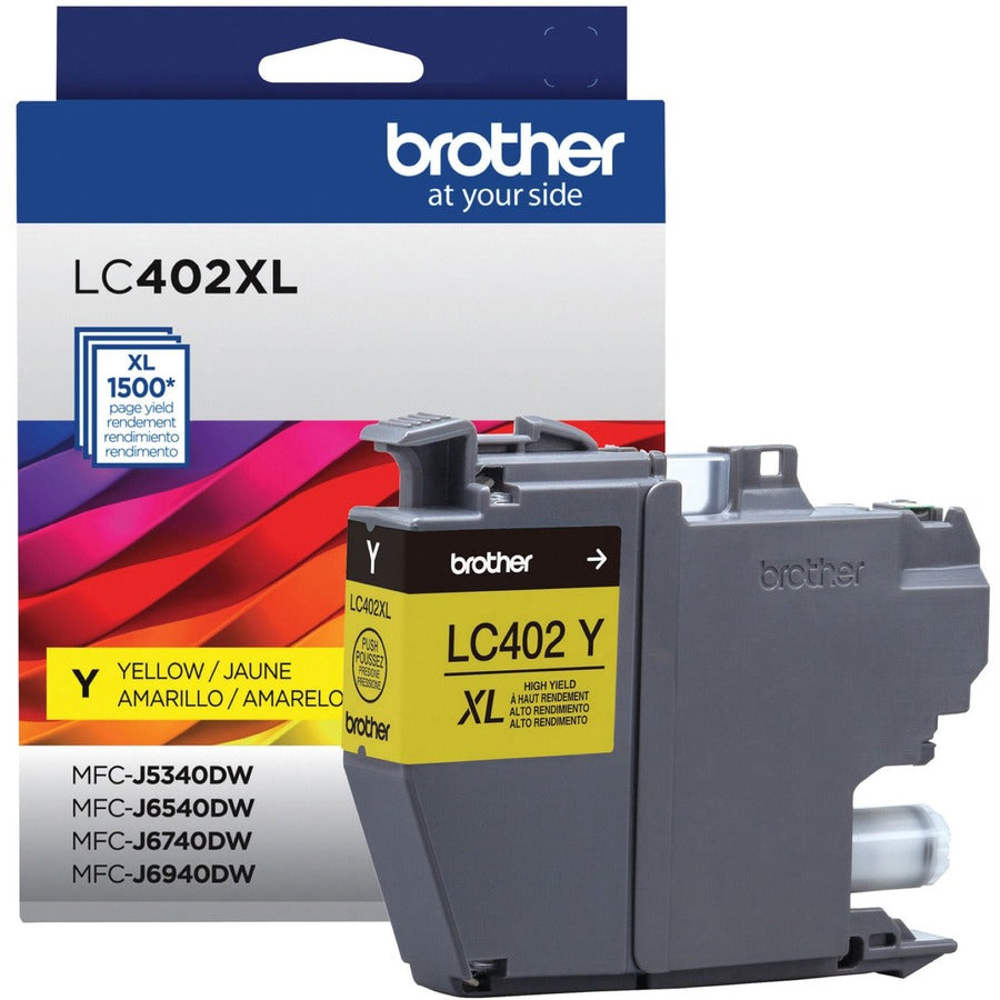 Brother LC402XL Original High (XL) Yield Inkjet Ink Cartridge - Yellow Pack