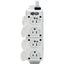 Tripp Lite Safe-IT UL 2930 Medical-Grade Power Strip for Patient Care Vicinity 4 Hospital-Grade Outlets Safety Covers Antimicrobial 15 ft. Cord Dual Ground