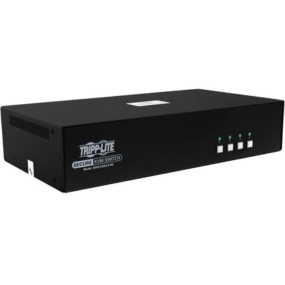 Tripp Lite Secure KVM Switch 4-Port Dual Head HDMI to HDMI 4K NIAP PP4.0 Audio CAC TAA