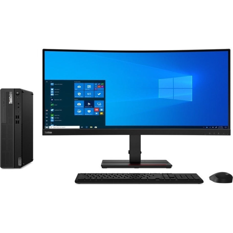 Lenovo ThinkCentre M75s Gen 2 11R80036US Desktop Computer - AMD Ryzen 5 PRO 5650G Hexa-core (6 Core) 3.90 GHz - 16 GB RAM DDR4 SDRAM - 256 GB M.2 PCI Express NVMe 3.0 x4 SSD - Small Form Factor - Black