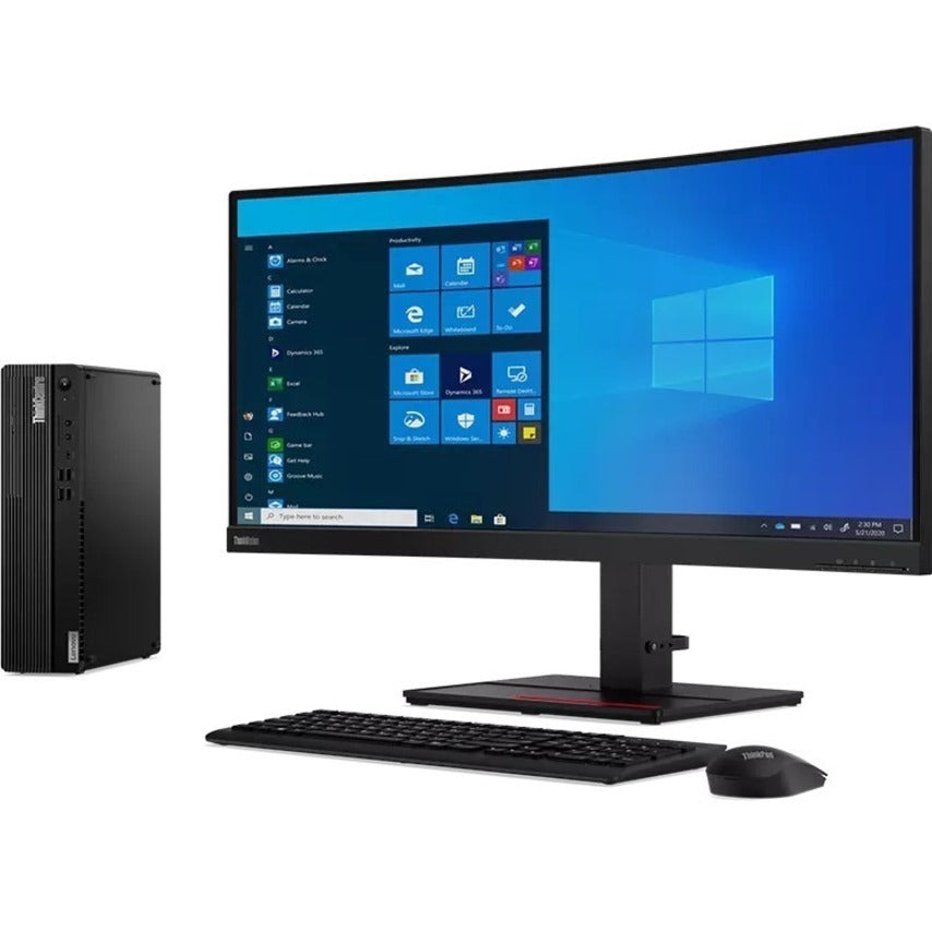 Lenovo ThinkCentre M75s Gen 2 11R80036US Desktop Computer - AMD Ryzen 5 PRO 5650G Hexa-core (6 Core) 3.90 GHz - 16 GB RAM DDR4 SDRAM - 256 GB M.2 PCI Express NVMe 3.0 x4 SSD - Small Form Factor - Black