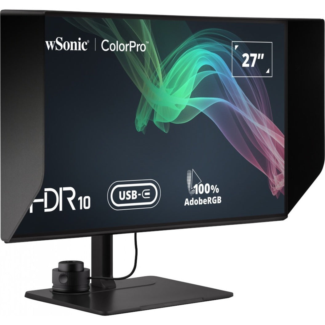 ViewSonic VP2786-4K 27 Inch Premium IPS 4K USB C Monitor with Integrated Color Wheel 100% Adobe RGB 98% DCI-P3 Pantone Validated 90W Charging HDMI DisplayPort for Professional Home and Office