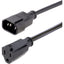 StarTech.com 3ft (1m) Power Extension Cord IEC C14 to NEMA 5-15R 10A 125V 18AWG Black Outlet Extension Cable for Power Supplies