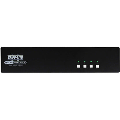 Tripp Lite Secure KVM Switch 4-Port Dual Head DisplayPort to DisplayPort 4K NIAP PP4.0 Audio CAC TAA