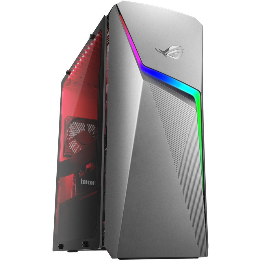 Asus ROG Strix G10DK-NB766 Gaming Desktop Computer - AMD Ryzen 7 5800X Octa-core (8 Core) - 16 GB RAM DDR4 SDRAM - 1 TB HDD - 512 GB M.2 PCI Express NVMe 3.0 SSD - Mid-tower - Gray