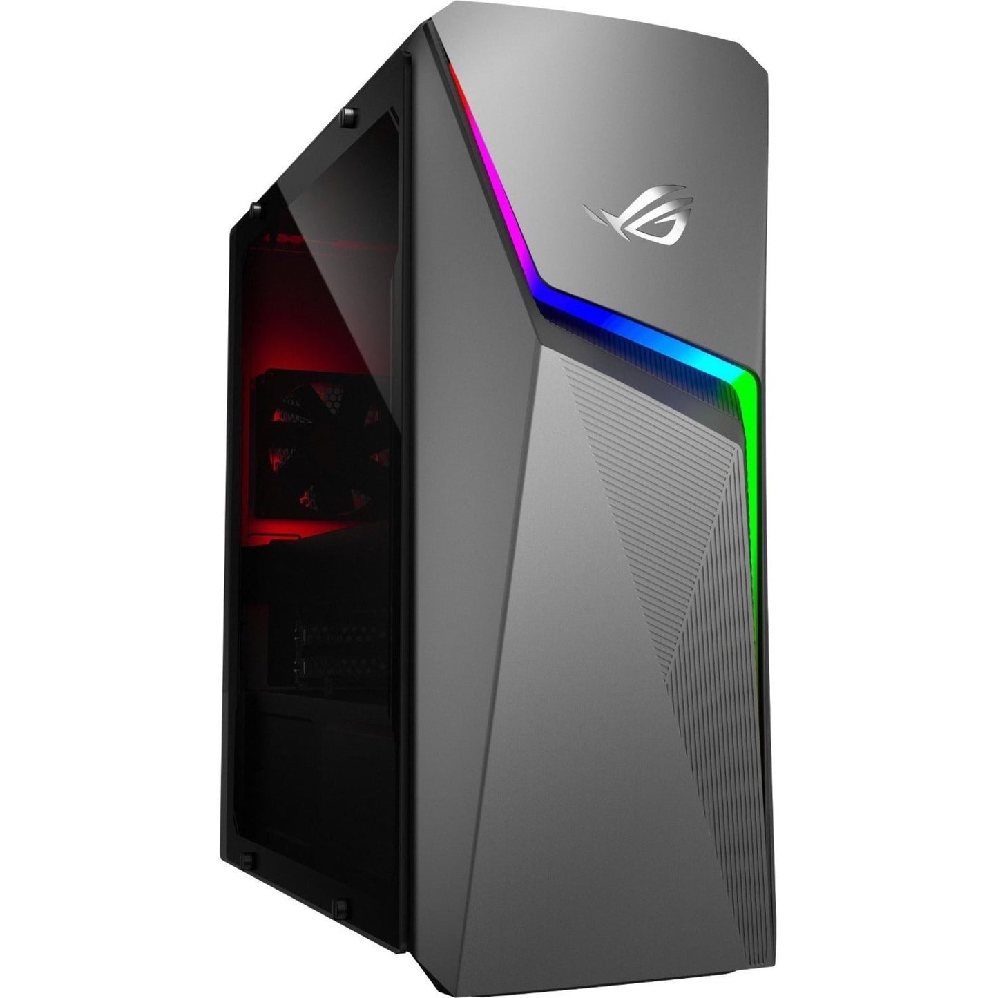 Asus ROG Strix G10DK-NB766 Gaming Desktop Computer - AMD Ryzen 7 5800X Octa-core (8 Core) - 16 GB RAM DDR4 SDRAM - 1 TB HDD - 512 GB M.2 PCI Express NVMe 3.0 SSD - Mid-tower - Gray