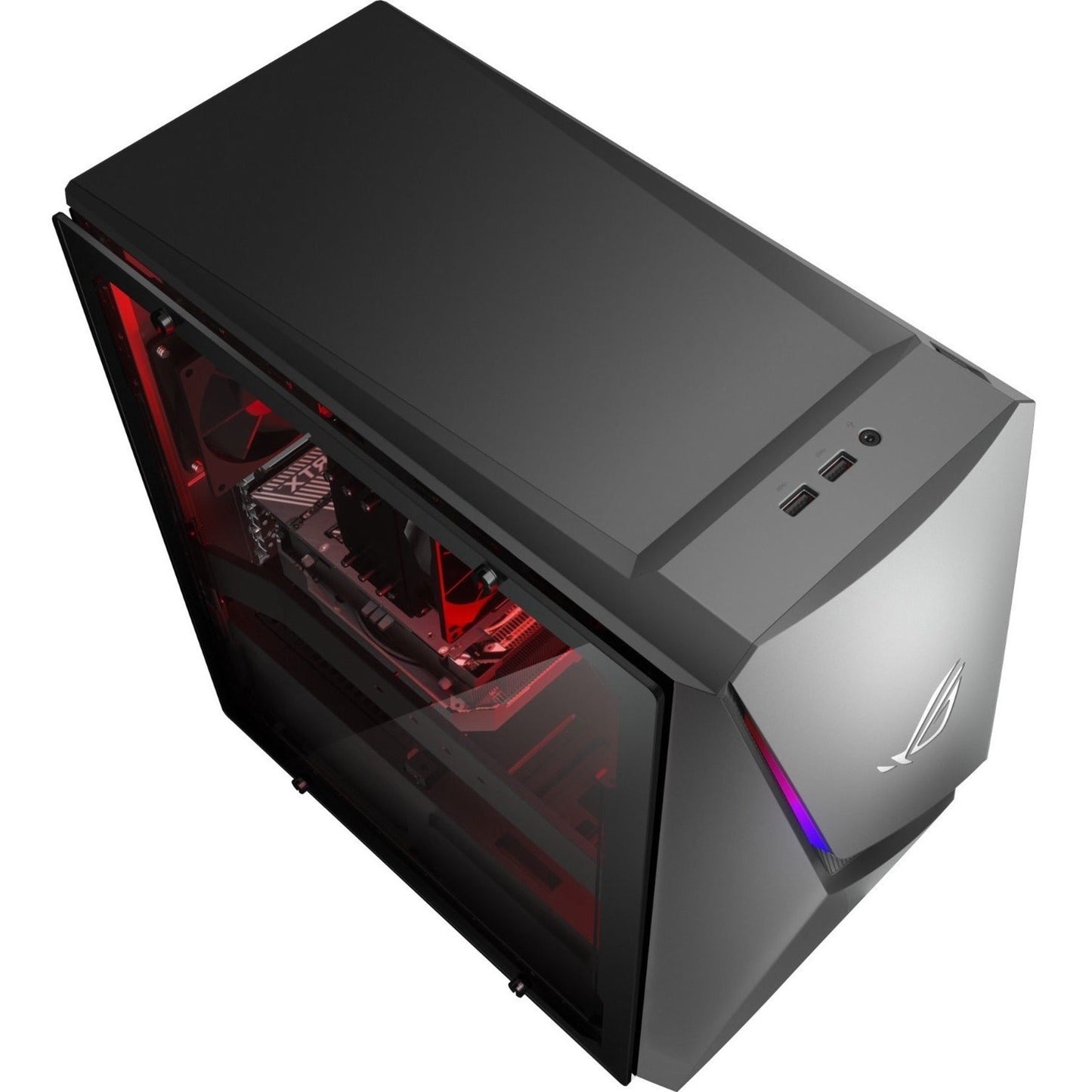 Asus ROG Strix G10DK-NB766 Gaming Desktop Computer - AMD Ryzen 7 5800X Octa-core (8 Core) - 16 GB RAM DDR4 SDRAM - 1 TB HDD - 512 GB M.2 PCI Express NVMe 3.0 SSD - Mid-tower - Gray