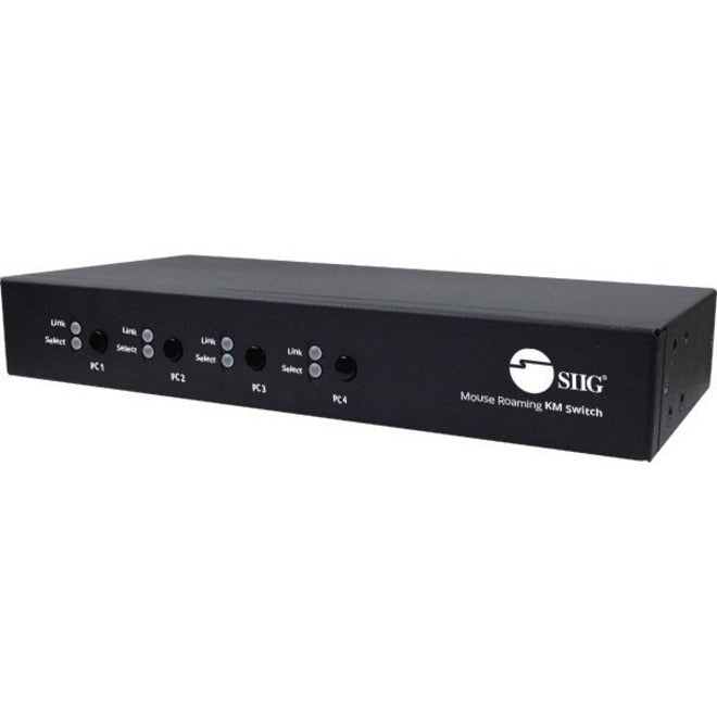 SIIG 4-Port Roaming KM Switch w/USB 2.0 Hub