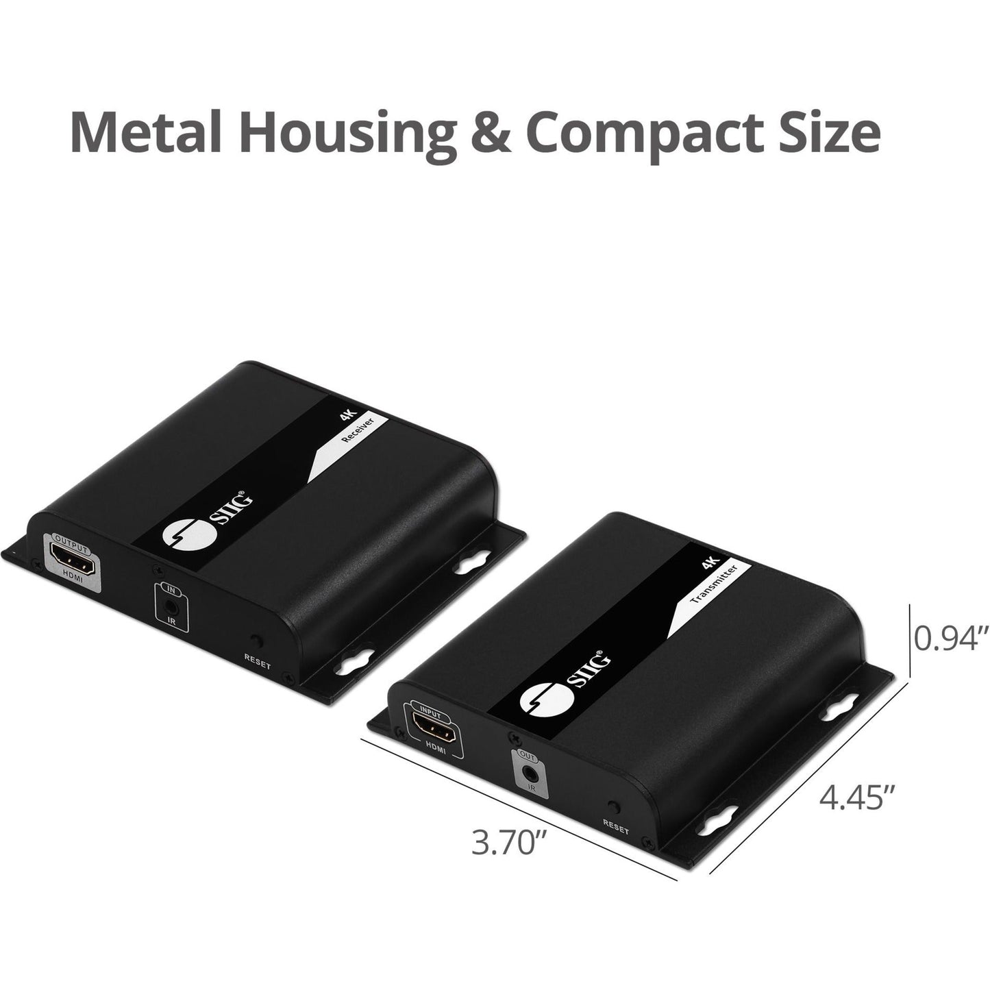 SIIG HDMI 4K30Hz HDbitT over IP Extender - 120m