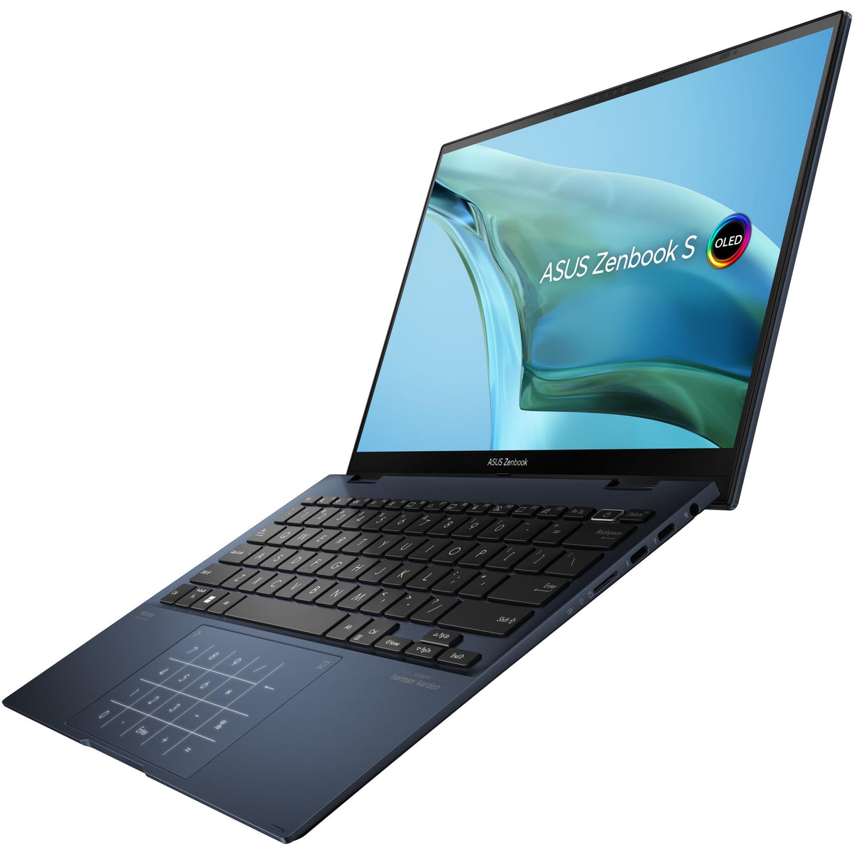 Asus Zenbook S 13 Flip OLED UP5302 UP5302ZA-DH74T-W 13.3" Touchscreen Convertible 2 in 1 Notebook - 2.8K - 2880 x 1800 - Intel Core i7 12th Gen i7-1260P Dodeca-core (12 Core) 2.10 GHz - 16 GB Total RAM - 16 GB On-board Memory - 1 TB SSD