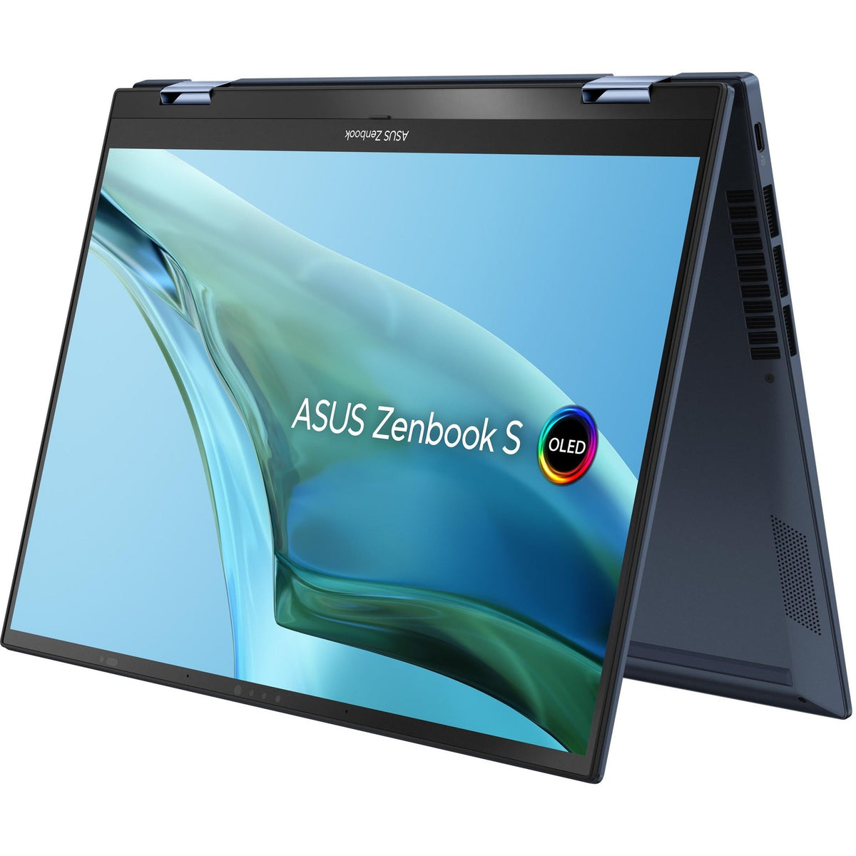 Asus Zenbook S 13 Flip OLED UP5302 UP5302ZA-DH74T-W 13.3" Touchscreen Convertible 2 in 1 Notebook - 2.8K - 2880 x 1800 - Intel Core i7 12th Gen i7-1260P Dodeca-core (12 Core) 2.10 GHz - 16 GB Total RAM - 16 GB On-board Memory - 1 TB SSD