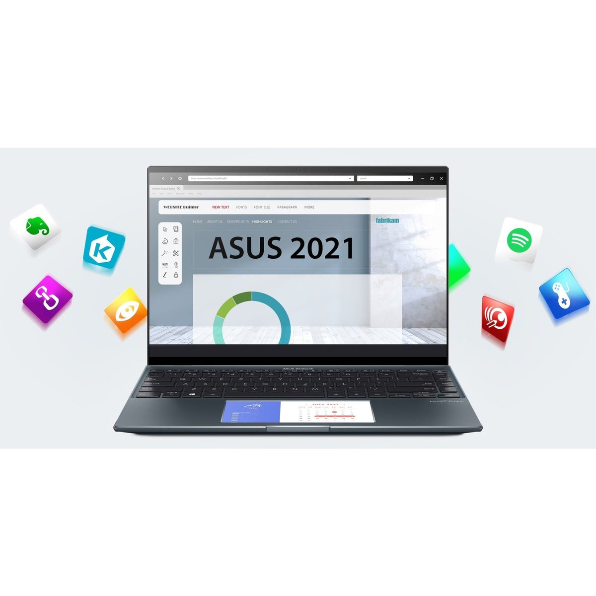 Asus Zenbook 14X OLED UX5400 UX5400ZF-PB76T 14" Touchscreen Notebook - 2.8K - 2880 x 1800 - Intel Core i7 12th Gen i7-1260P Dodeca-core (12 Core) 2.10 GHz - 16 GB Total RAM - 16 GB On-board Memory - 1 TB SSD