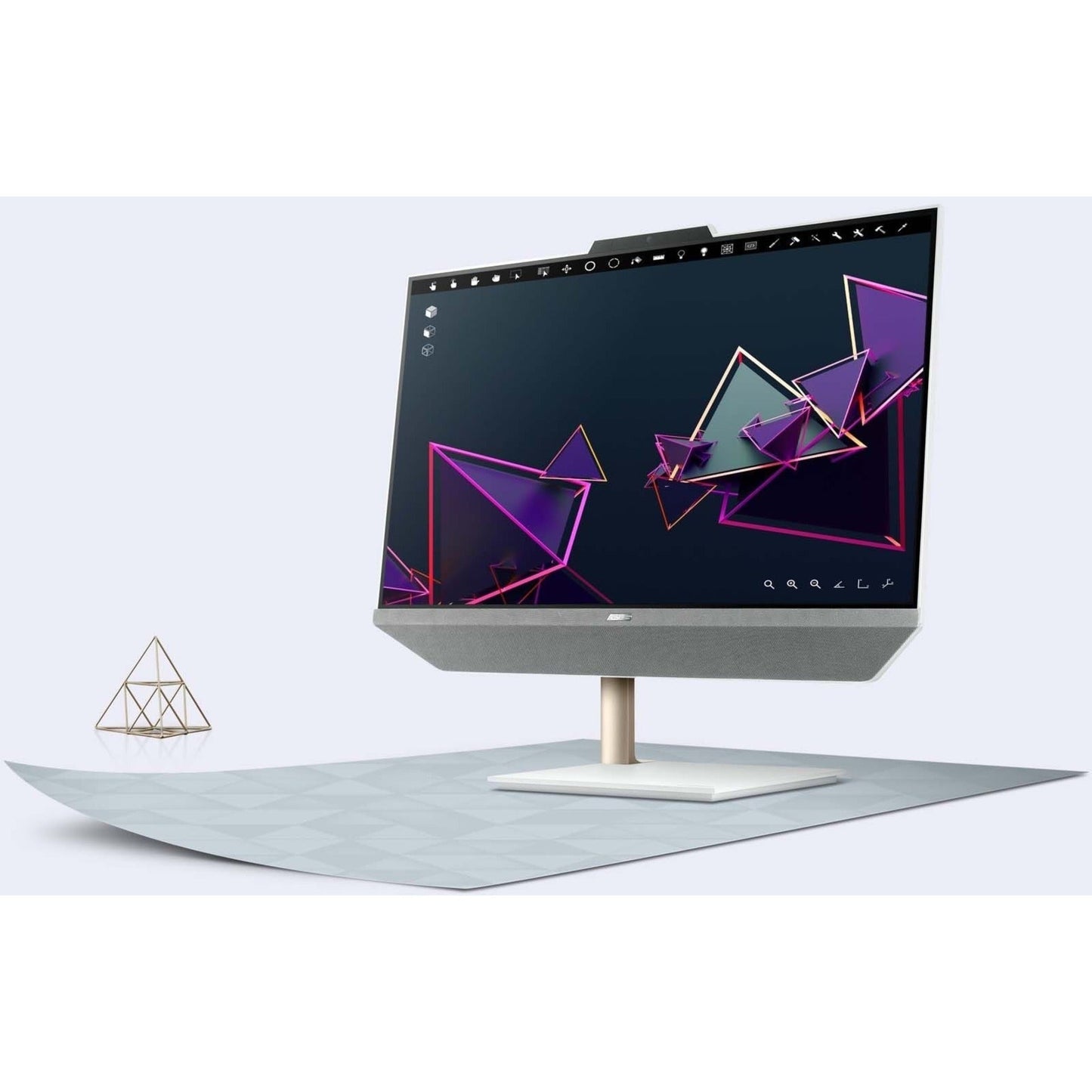 Asus Zen AiO M5401WYA-DH704T All-in-One Computer - AMD Ryzen 7 5825U Octa-core (8 Core) - 16 GB RAM DDR4 SDRAM - 512 GB M.2 PCI Express NVMe 3.0 SSD - 23.8" Full HD 1920 x 1080 - Desktop